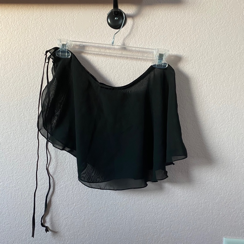 Black Wrap Skirt